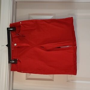 Gloria Vanderbilt All-Around Slimming Effect Women's Red Shorts